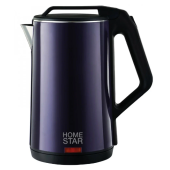 Чайник HOMESTAR HS-1036 фиолетовый, двойной корпус